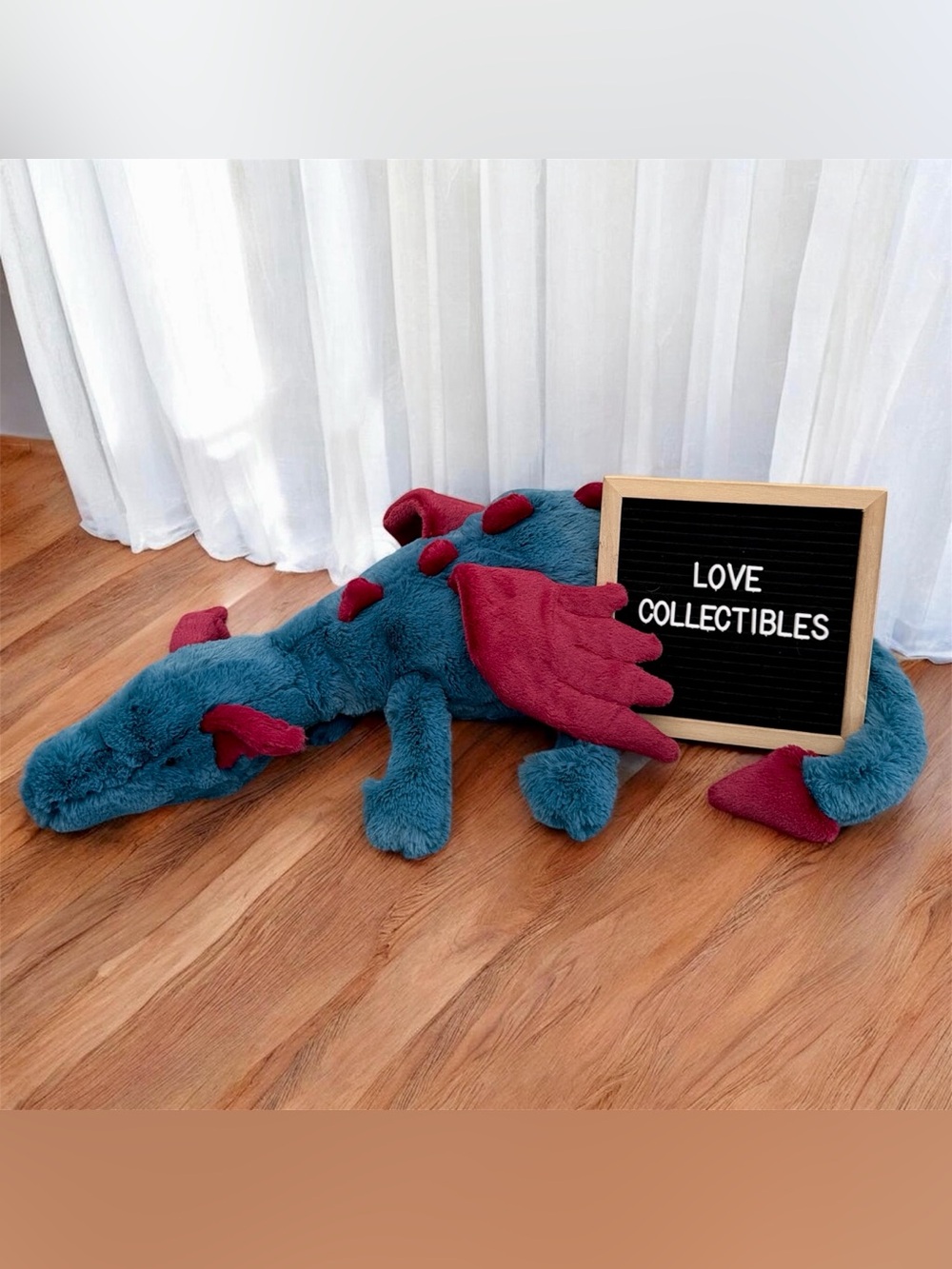 Authentic Jellycat Dexter Dragon - Huge